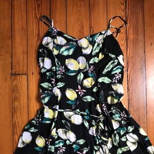 Lemon pattern dress